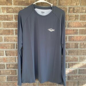 Gray Palmyth Sasquatch Fisherman Performance Long Sleeve Men's Shirt